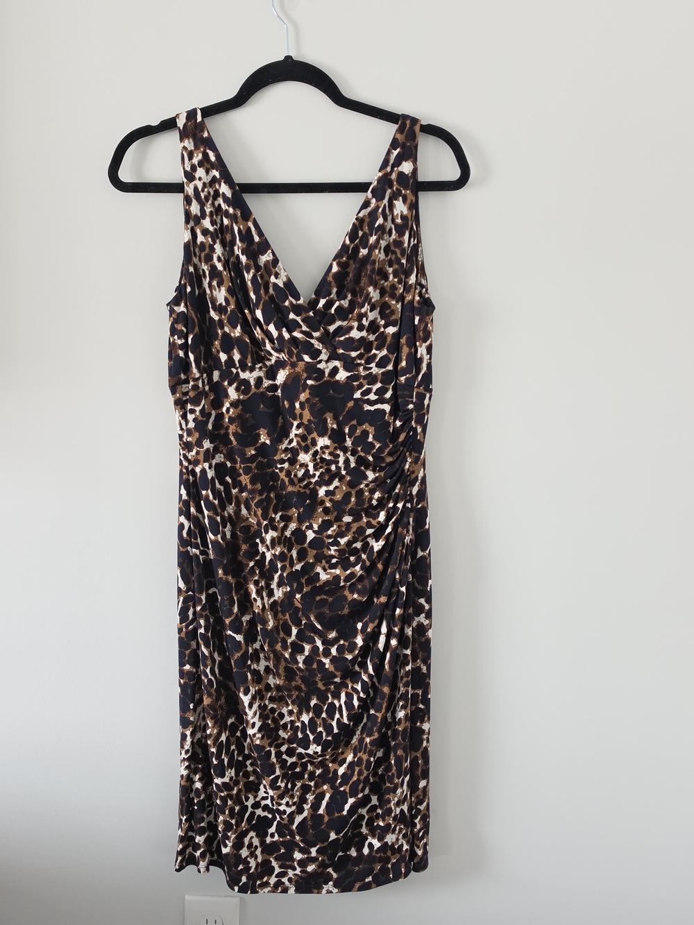 Lauren Ralph Lauren Leopard Print Sheath Dress Size 12